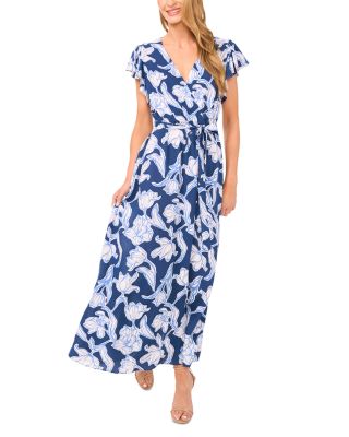 Wrap Front Maxi Dress