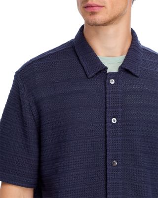 Lagos Short Sleeve Textured Camp Shirt