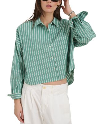 Jo Striped Cropped Shirt