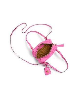 Tag Bowling Leather Shoulder Bag