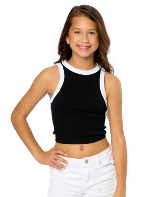  Girls' Contrast Trim Sleeveless Top - Big Kid