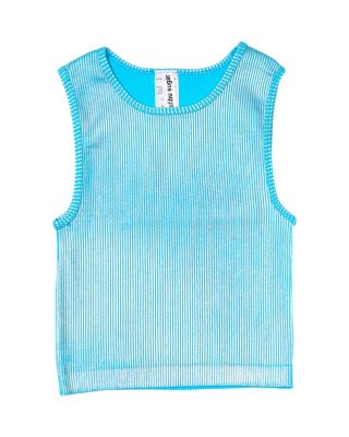  Girls' Metallic Paint Ribbed Sleeveless Top - Big Kid