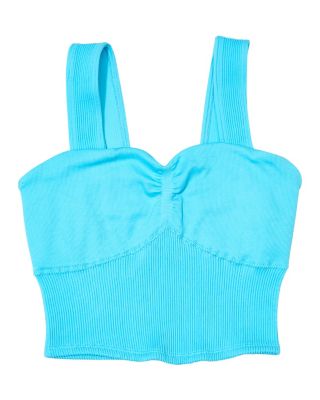  Girls' Ribbed Wide Strap Cami - Big Kid