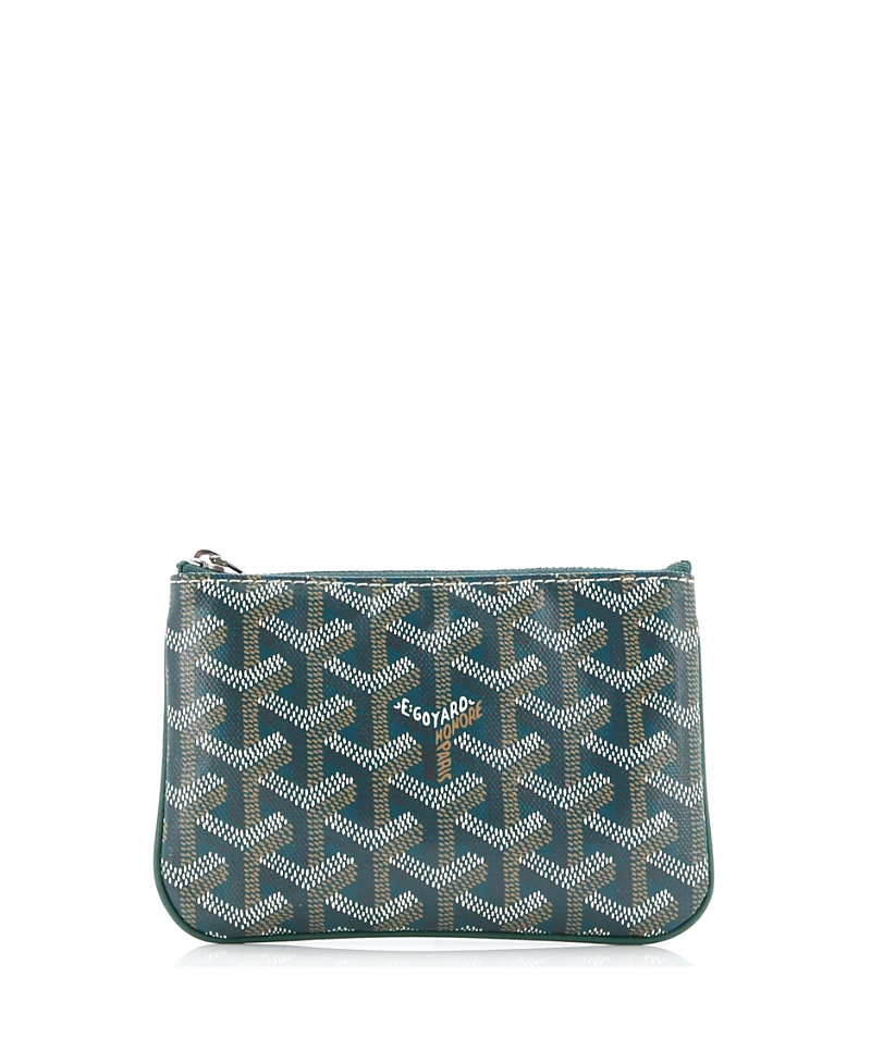 Pre-owned Pre-owned Goyard Goyard Mini Senat Zip Pouch Coated Canvas