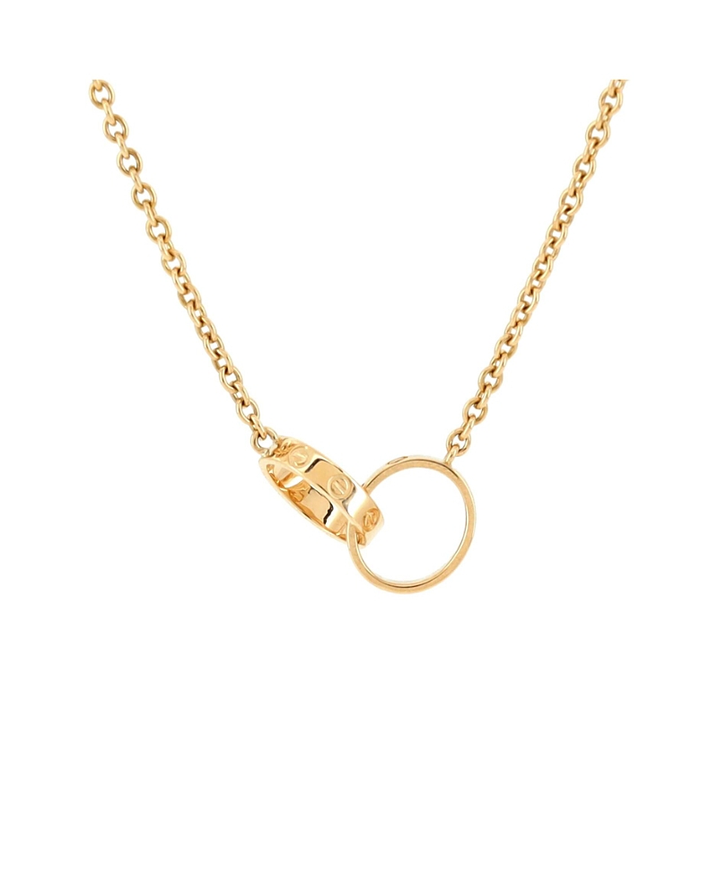 Pre-owned Pre-owned Cartier Cartier Love Interlocking Necklace 18k Gold