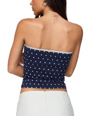 Built In Bra Polka Dot Top