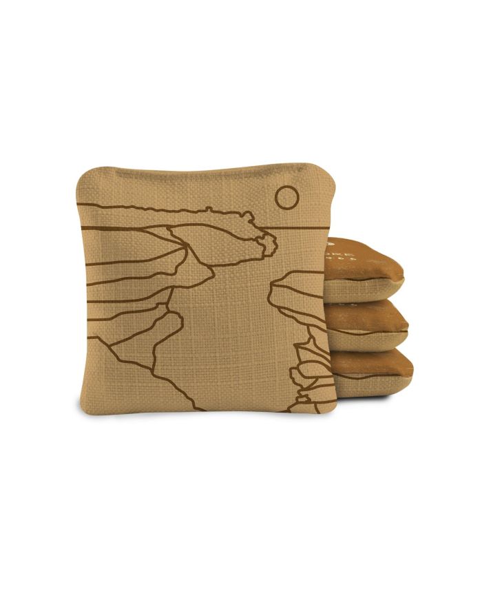 6x6 Pictured Rocks National Park Durasuede + Turbo Polyglide Pilot Versacraft Cornhole Bags