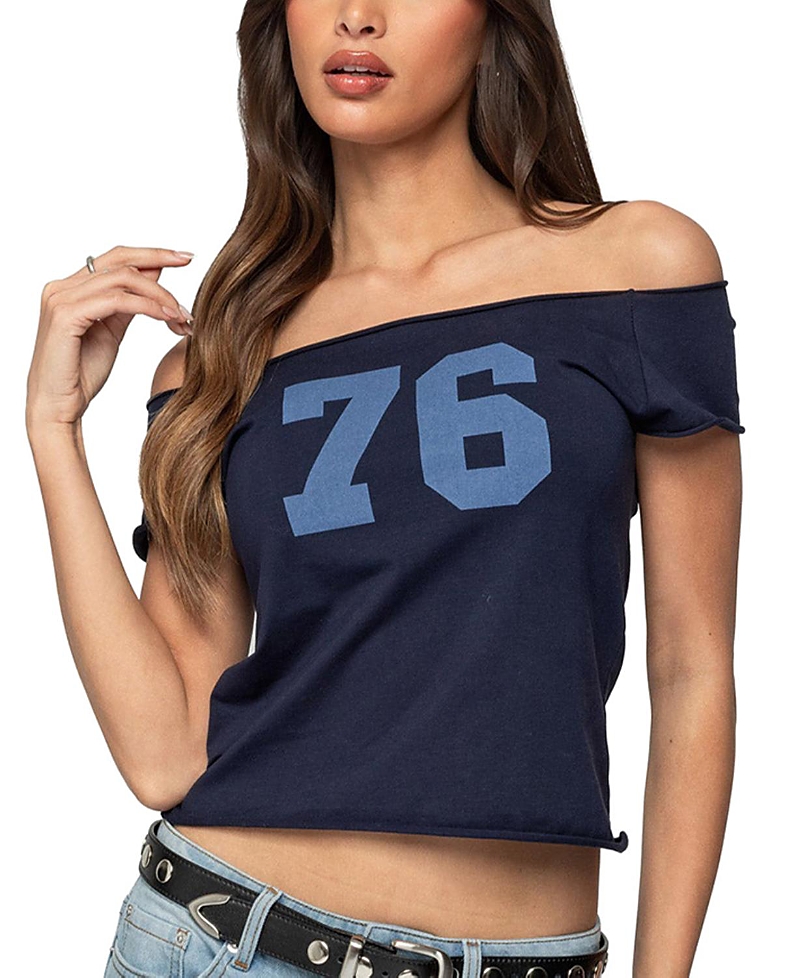 EDIKTED 76 OFF SHOULDER TOP