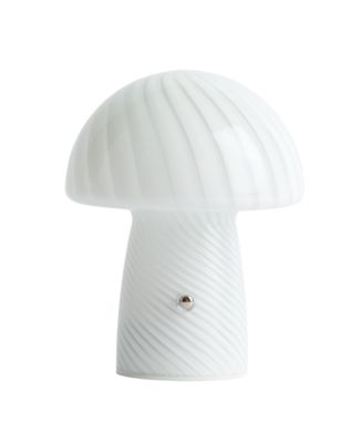 Humber Mini Cordless Glass Mushroom Lamp | Blue