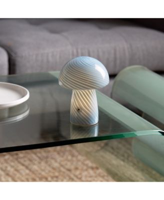 Mini Cordless Glass Mushroom Lamp