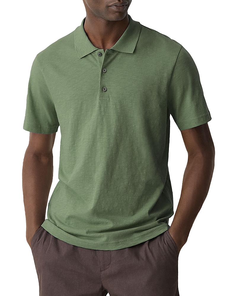 THEORY BRON POLO IN COSMOS SLUB COTTON