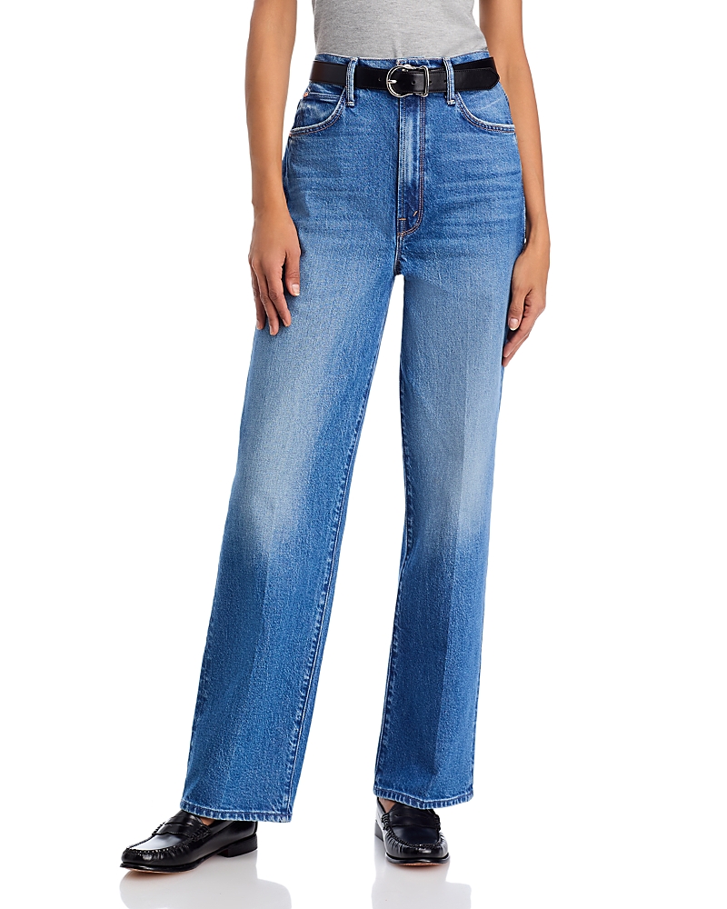 Mother Hi Waisted Tunnel Vision Jeans In Field Trip In Blue