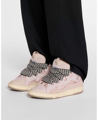Unisex Leather Curb Sneakers