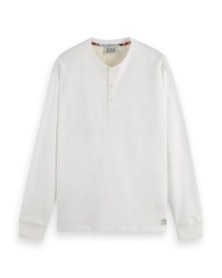 Slub Relaxed Fit Henley Tee  