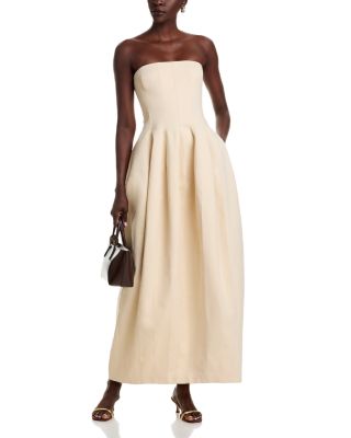 Solid Structured Gown