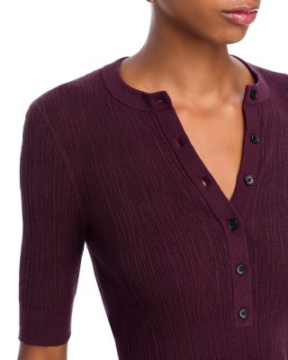 Fisher Striped Button Top