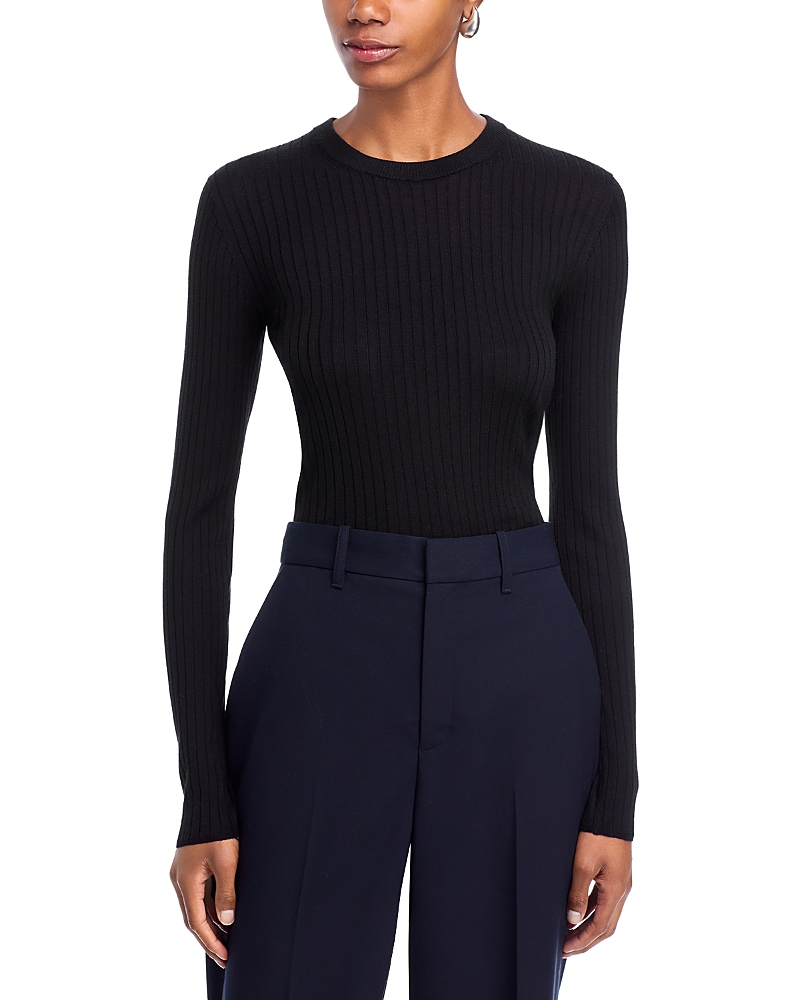 A.l.c A. L.c. Kyle Merino Wool Long Sleeve Top In Blue