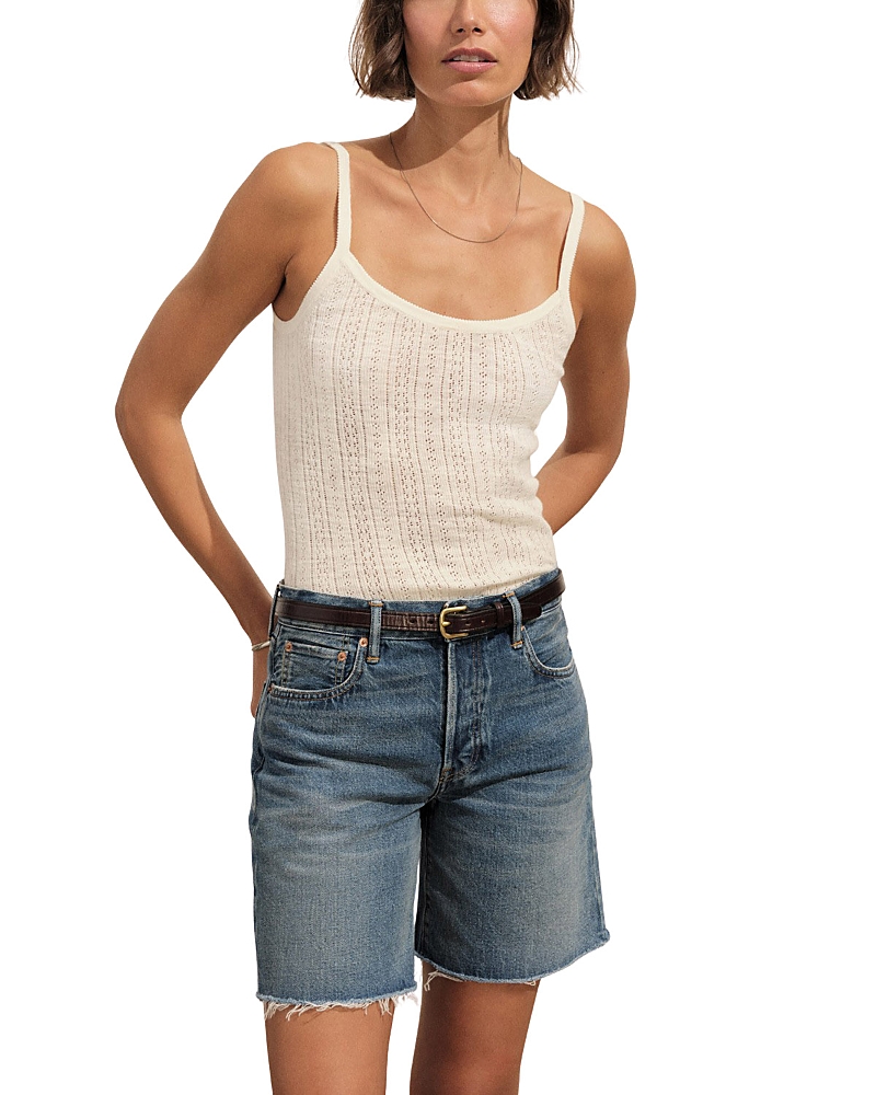 BUCK MASON COASTAL POINTELLE TANK TOP