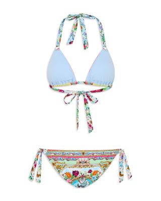 Triangle Bikini Top & Side Tie Bikini Bottom Set