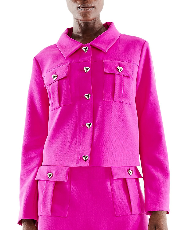As By Df Tasha Heart Button-front Jacket