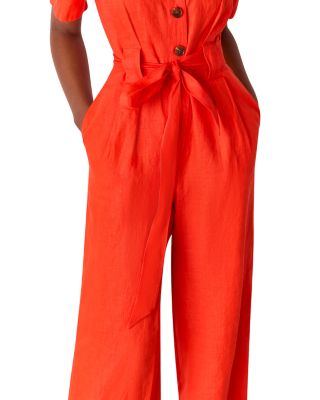 Petites Linen Jumpsuit