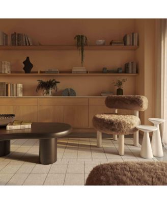  Carmel Faux Shearling Accent Chair