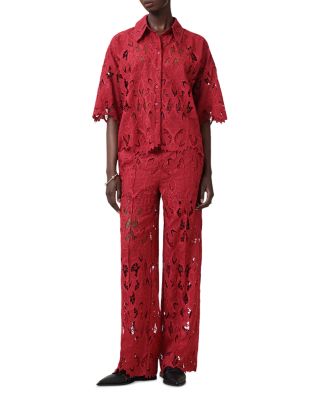 Charli Floral Lace Wide Leg Pants