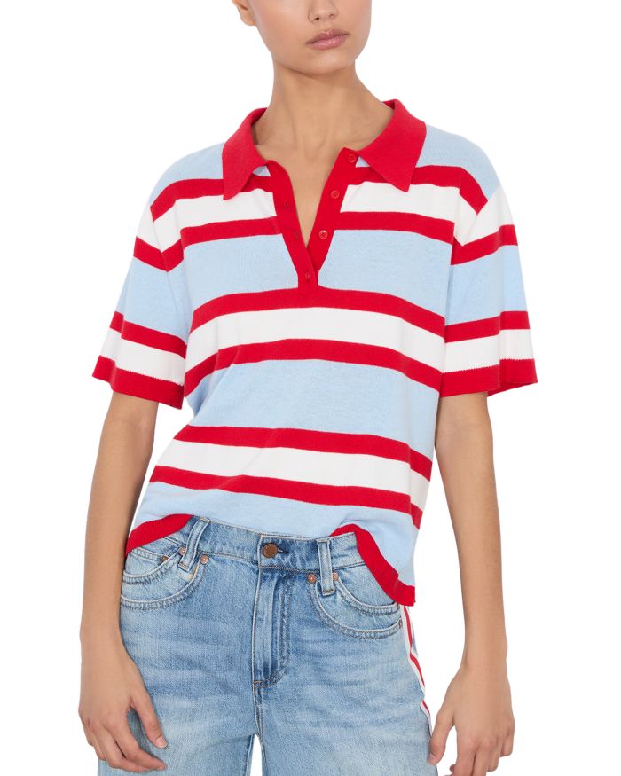 Tillie Short Sleeve Striped Polo