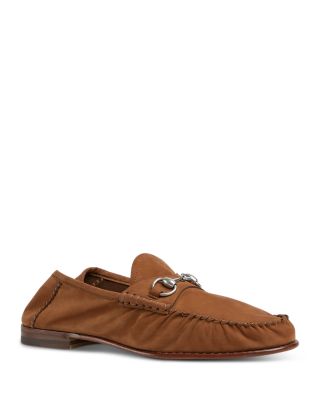 Men's Horsebit Suede Moccasins
