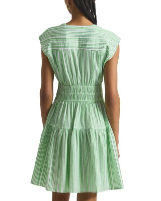 Tora Pintuck Striped Dress