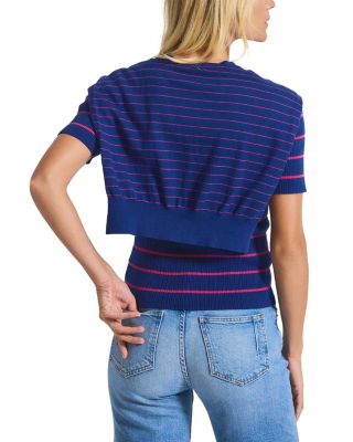 Twain Cotton Cashmere Short Sleeve Sweater