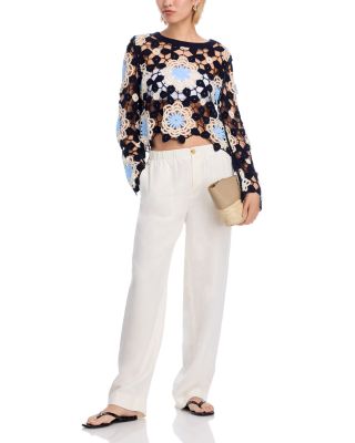 Circle Crochet Long Sleeve Top - Exclusive