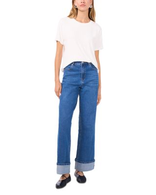 Rib Jersey Crop Boxy Tee