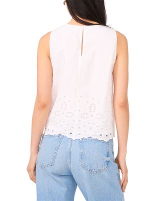 Sleeveless Embroidered Blouse