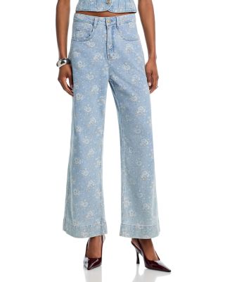 Petite Bouquet High Rise Jeans in Cornflower Multi