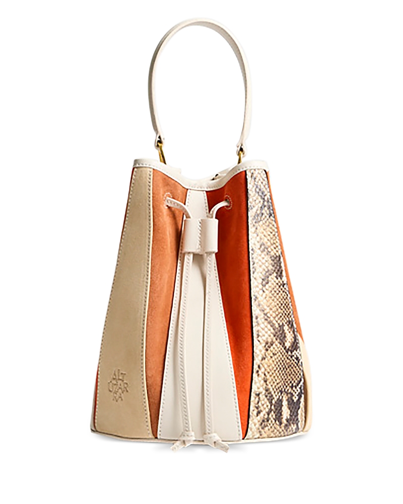 Altuzarra Small Drum Mixed Leather Bucket Bag
