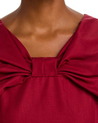 Sleeveless Draped Bow Dress