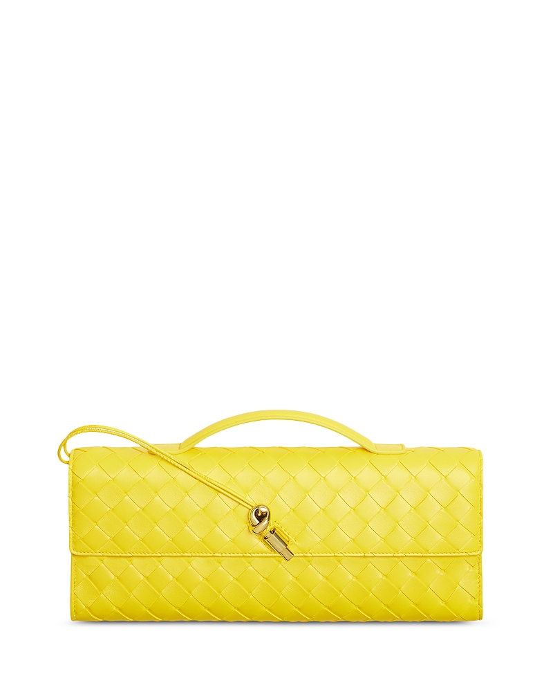 Bottega Veneta Andiamo Intrecciato Leather Clutch