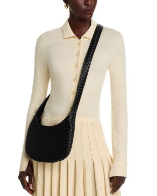 Intrecciato Leather Crossbody Bag 