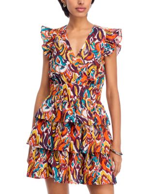Ikat Printed Silo Mini Dress - Exclusive
