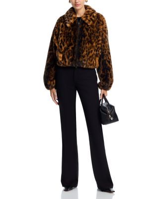 Esme Faux Fur Animal Print Jacket 