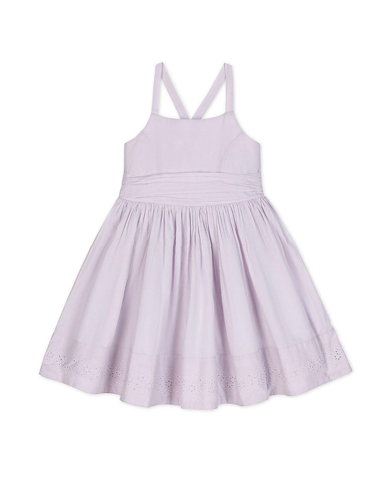 Hope & Henry Girls' Heirloom Organic Sleeveless Special Occasion Sundress With Bow Back Detail And Embroidery - B