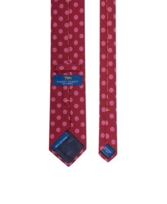 Robert Printed Silk Flower Necktie