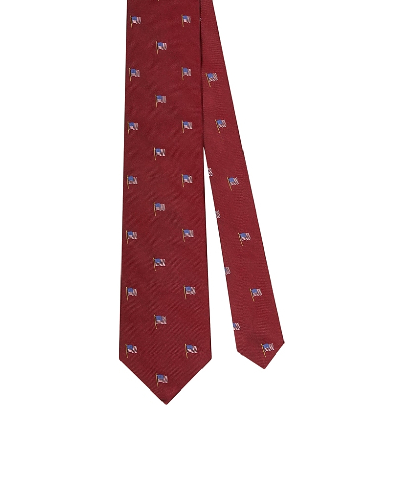 Robert Talbott Robert American Flag Necktie