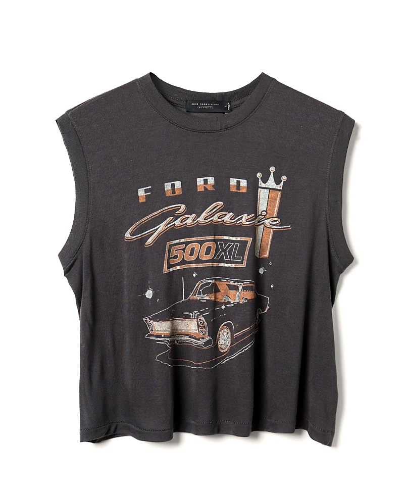Junk Food Clothing Women's Ford Galaxie 500 Xl Vintage Tissue Tank