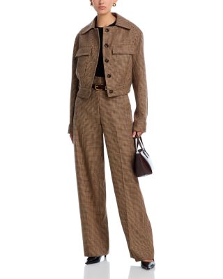 Liam Plaid Wool Pants 