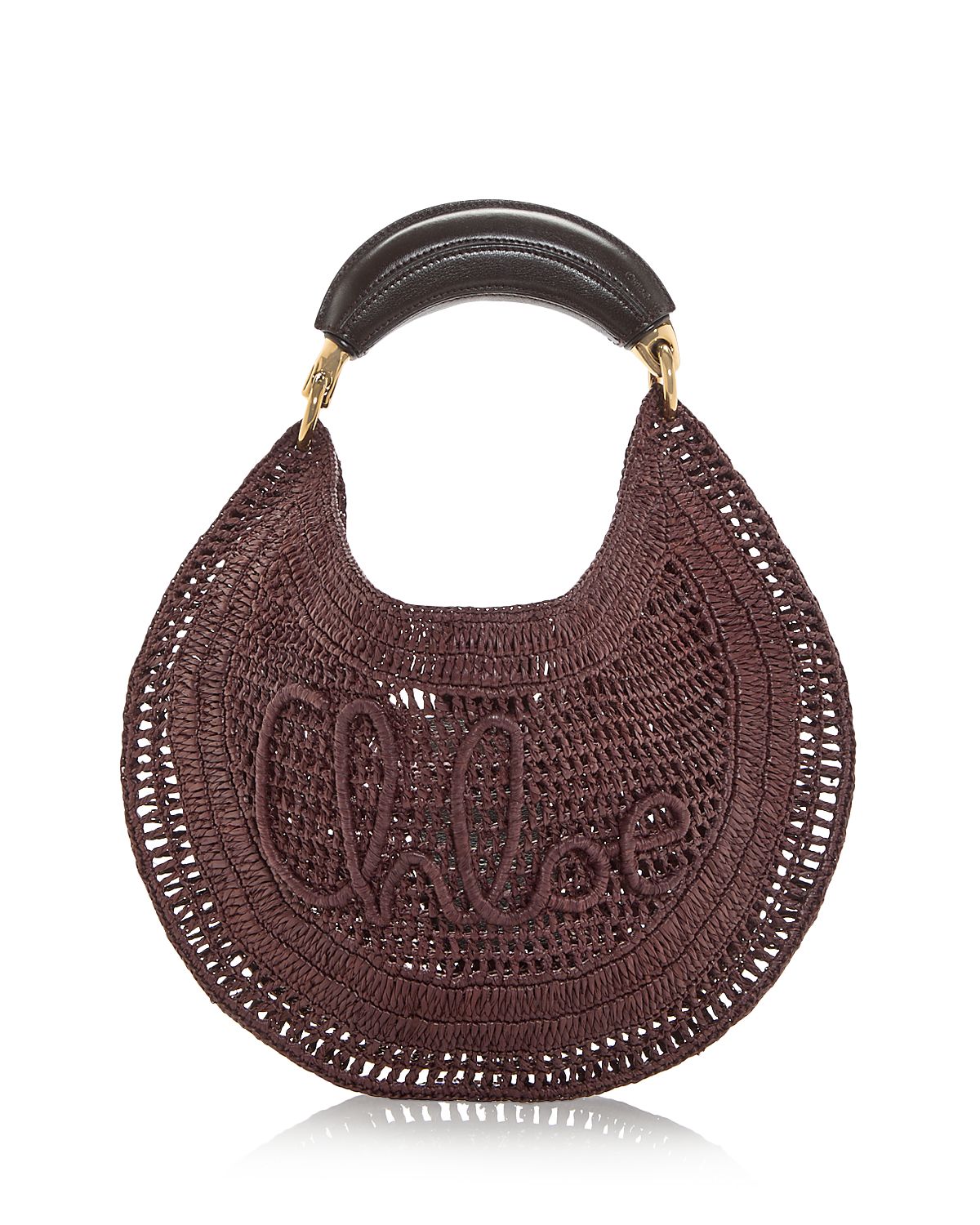 Chloe Summer Banana Raffia Hobo Bag