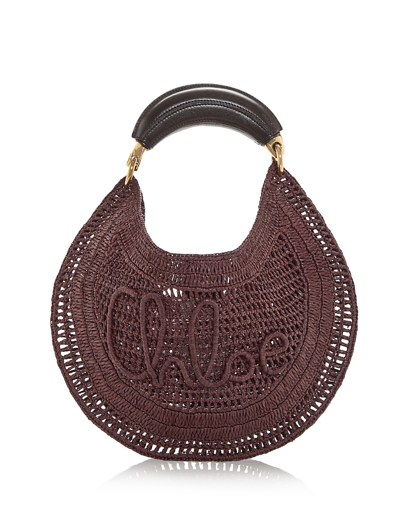Chloe Summer Banana Raffia Hobo Bag