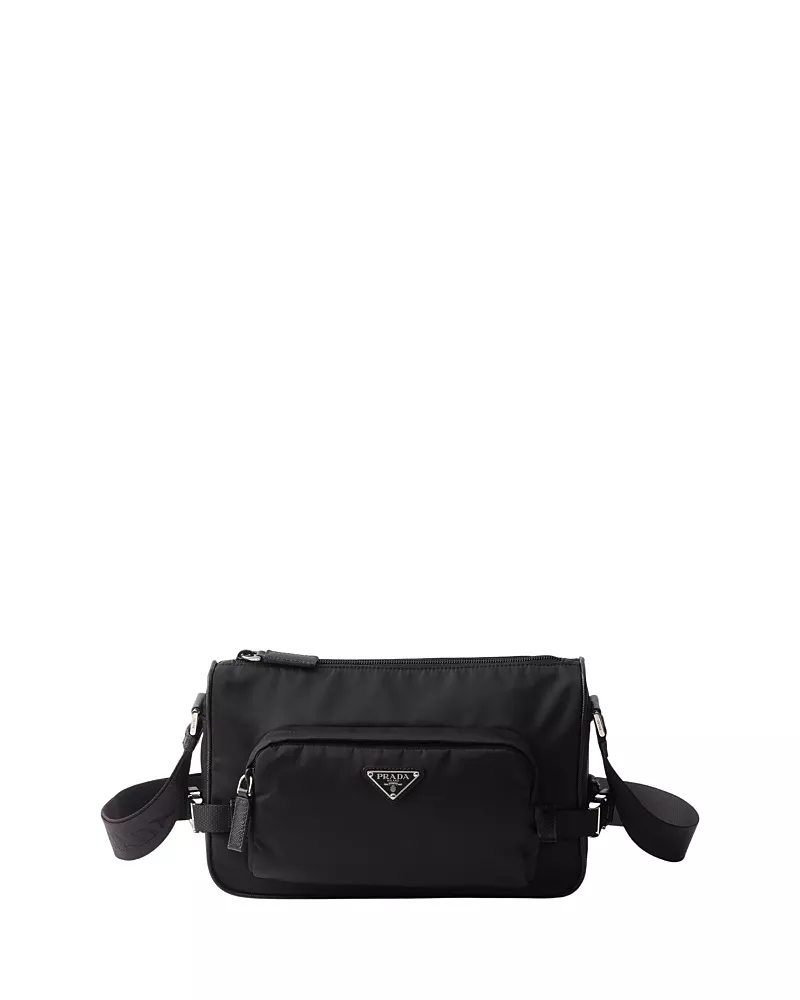 Prada Medium Re-Nylon and Saffiano Leather Shoulder Bag