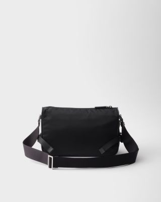 Medium Re-Nylon and Saffiano Leather Shoulder Bag